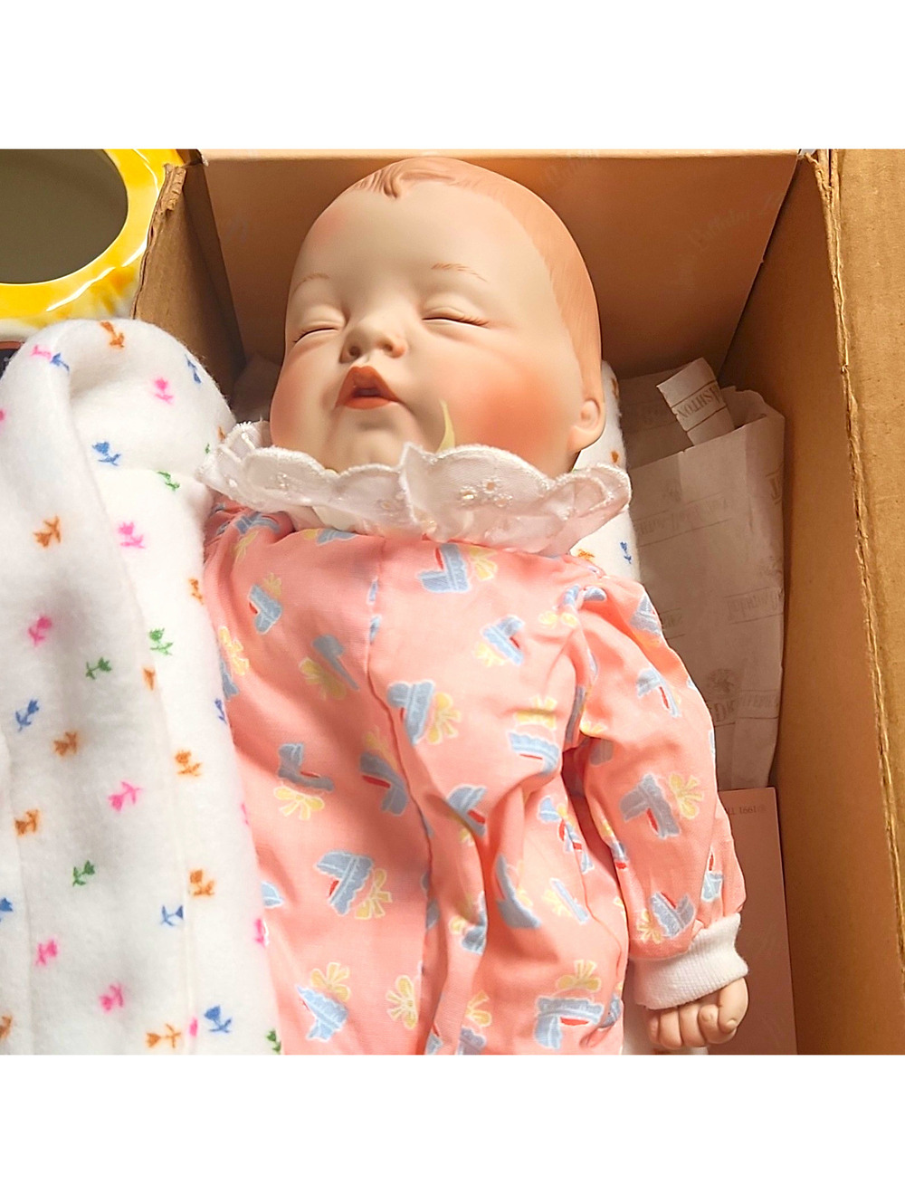Ashton-Drake Lullaby Babies Yolanda Bello Sleeping Baby Doll 18" Vinyl/Cloth